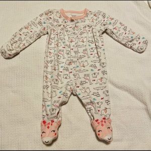 Adorable pastel footie onesie